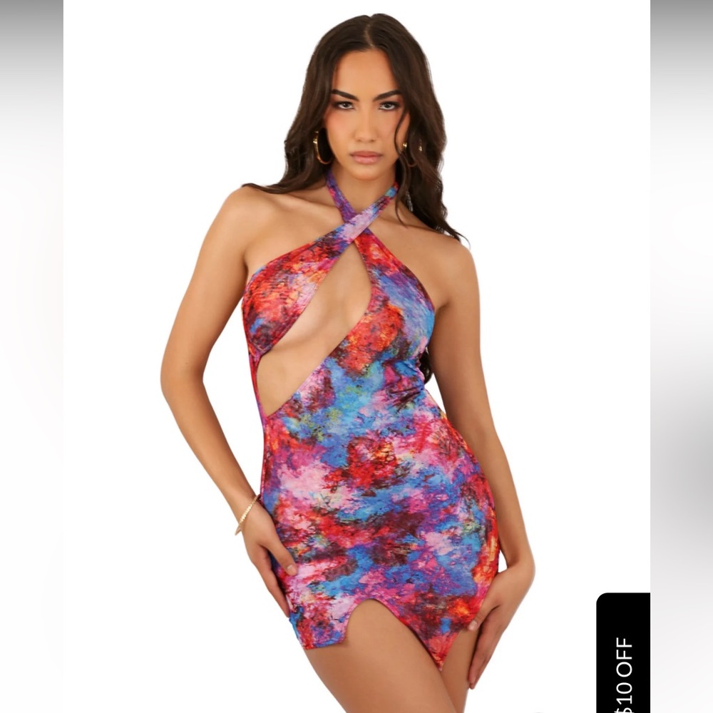 Melissa Simone Dana Mini Mesh Dress